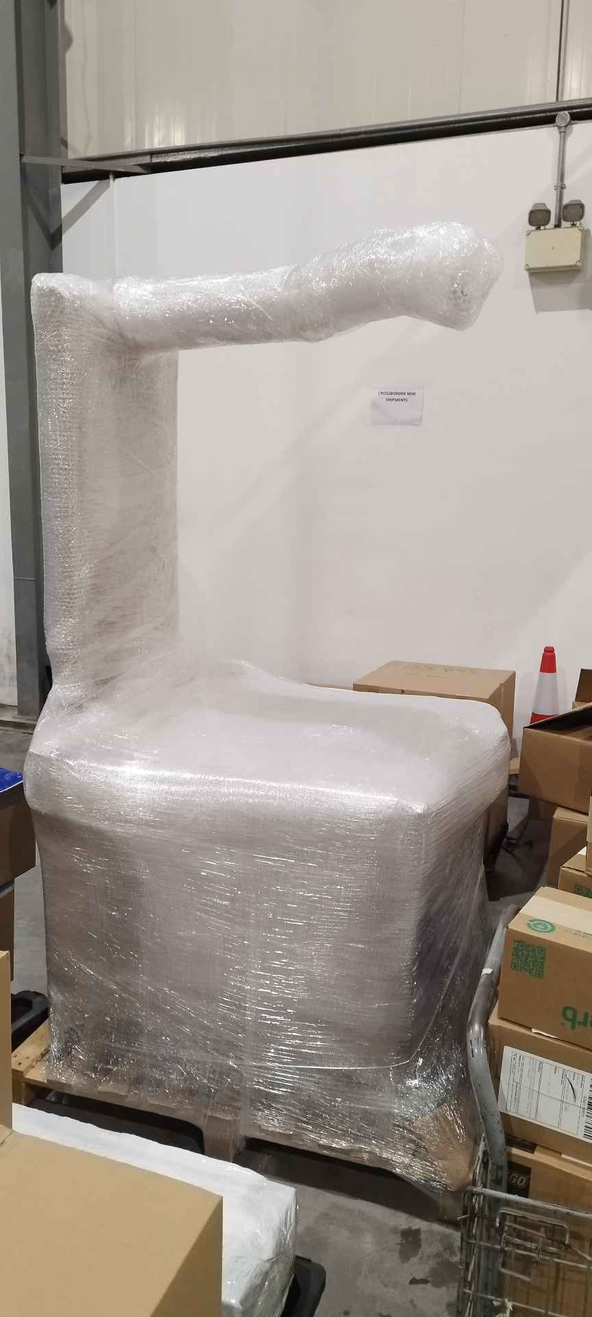 Manufactured Hybrid DWS machine wrapped for shipment from the UAE